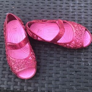 Glittery Crocs Sandals